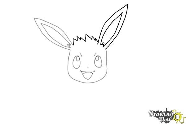 How to Draw Eevee from Pokemon - Step 5 How to Draw Eevee from Pokemon - Step 5