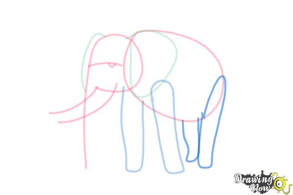 How to Draw Elephants - Step 7