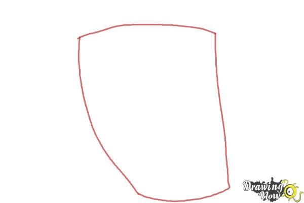 How to Draw Elephantus, Tonzura from Yoru No Yatterman - Step 1 How to Draw Elephantus, Tonzura from Yoru No Yatterman - Step 1