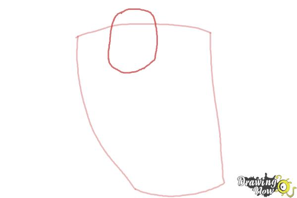 How to Draw Elephantus, Tonzura from Yoru No Yatterman - Step 2 How to Draw Elephantus, Tonzura from Yoru No Yatterman - Step 2