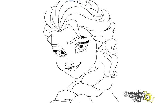How to Draw Elsa Step by Step - Step 10 How to Draw Elsa Step by Step - Step 10