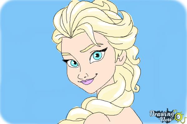 How to Draw Elsa Step by Step - Step 11 How to Draw Elsa Step by Step - Step 11
