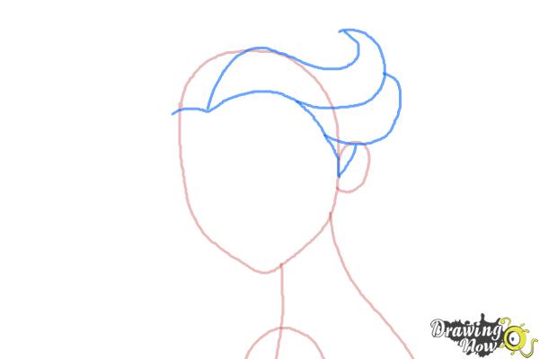How to Draw Elsa Step by Step - Step 3 How to Draw Elsa Step by Step - Step 3
