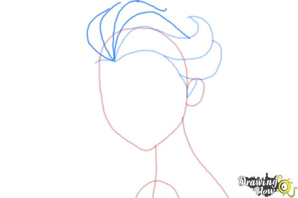 How to Draw Elsa Step by Step - Step 4 How to Draw Elsa Step by Step - Step 4