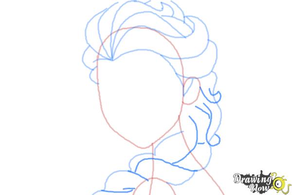 How to Draw Elsa Step by Step - Step 7 How to Draw Elsa Step by Step - Step 7