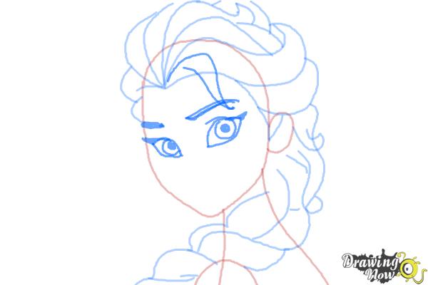 How to Draw Elsa Step by Step - Step 8 How to Draw Elsa Step by Step - Step 8
