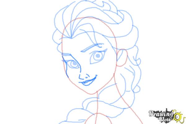 How to Draw Elsa Step by Step - Step 9 How to Draw Elsa Step by Step - Step 9