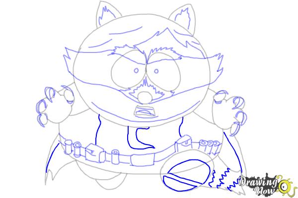 How To Draw Eric Cartman as The Coon - Step 10 How To Draw Eric Cartman as The Coon - Step 10