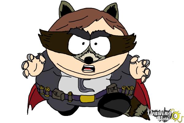 How To Draw Eric Cartman as The Coon - Step 12 How To Draw Eric Cartman as The Coon - Step 12