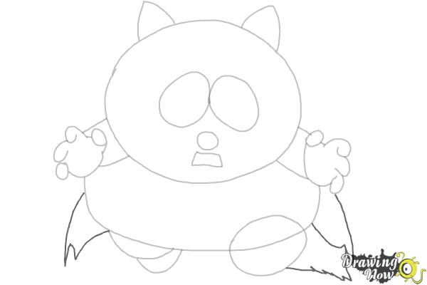 How To Draw Eric Cartman as The Coon - Step 5 How To Draw Eric Cartman as The Coon - Step 5