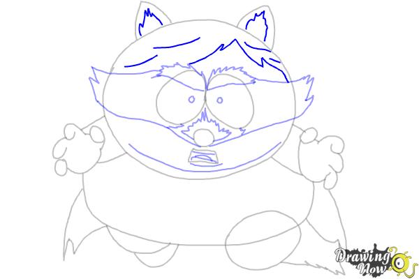 How To Draw Eric Cartman as The Coon - Step 8 How To Draw Eric Cartman as The Coon - Step 8