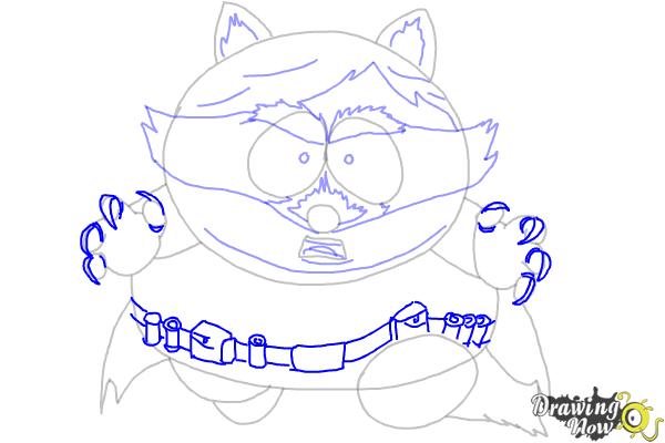 How To Draw Eric Cartman as The Coon - Step 9 How To Draw Eric Cartman as The Coon - Step 9