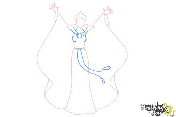 How to Draw Evil Queen, Disney Villain - Step 5 How to Draw Evil Queen, Disney Villain - Step 5