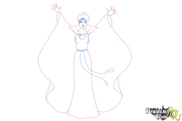 How to Draw Evil Queen, Disney Villain - Step 6 How to Draw Evil Queen, Disney Villain - Step 6