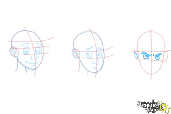 How to Draw Facial Expressions - Step 14 How to Draw Facial Expressions - Step 14