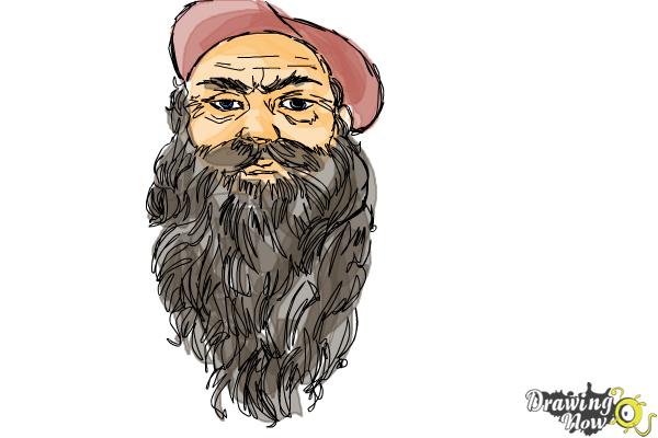 How to Draw Facial Hair - Step 14 How to Draw Facial Hair - Step 14