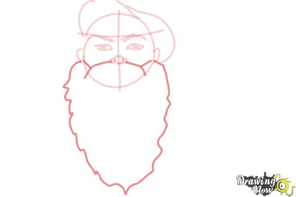 How to Draw Facial Hair - Step 6 How to Draw Facial Hair - Step 6