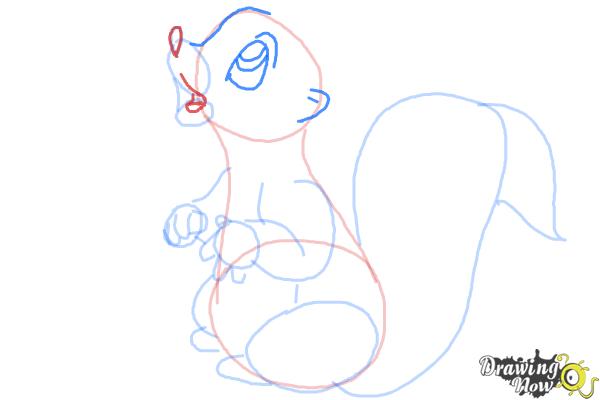 How to Draw Flower from Bambi - Step 8 How to Draw Flower from Bambi - Step 8