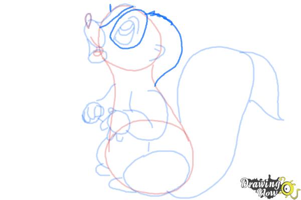How to Draw Flower from Bambi - Step 9 How to Draw Flower from Bambi - Step 9