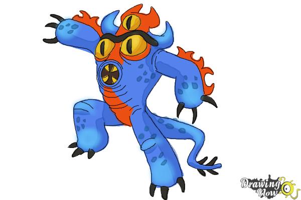 How to Draw Fredzilla from Big Hero 6 - Step 12 How to Draw Fredzilla from Big Hero 6 - Step 12