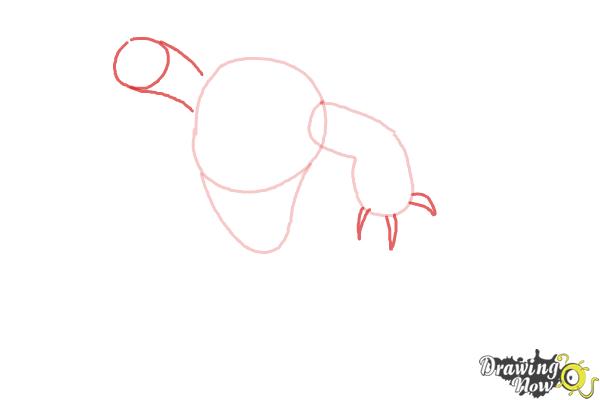 How to Draw Fredzilla from Big Hero 6 - Step 4 How to Draw Fredzilla from Big Hero 6 - Step 4