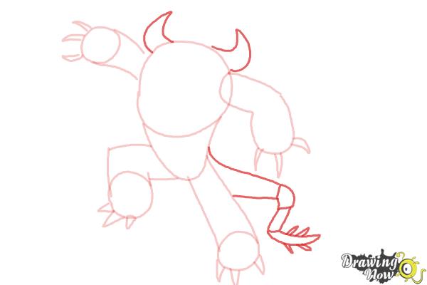 How to Draw Fredzilla from Big Hero 6 - Step 7 How to Draw Fredzilla from Big Hero 6 - Step 7