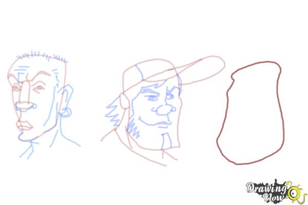 How to Draw Funny Faces - Step 14 How to Draw Funny Faces - Step 14