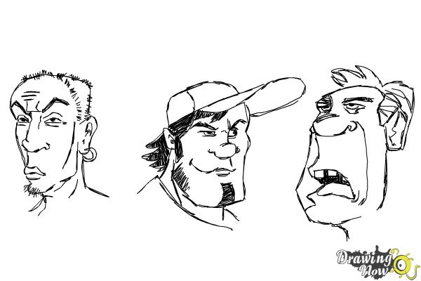 How to Draw Funny Faces - Step 20 How to Draw Funny Faces - Step 20