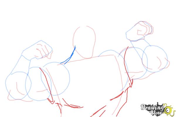 How to Draw Gaston, Disney Villain - Step 6 How to Draw Gaston, Disney Villain - Step 6