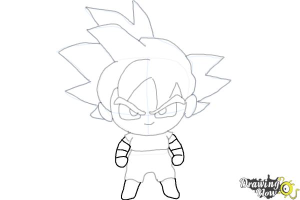How to Draw Goku | Dragon Ball Z - Step 13 How to Draw Goku | Dragon Ball Z - Step 13