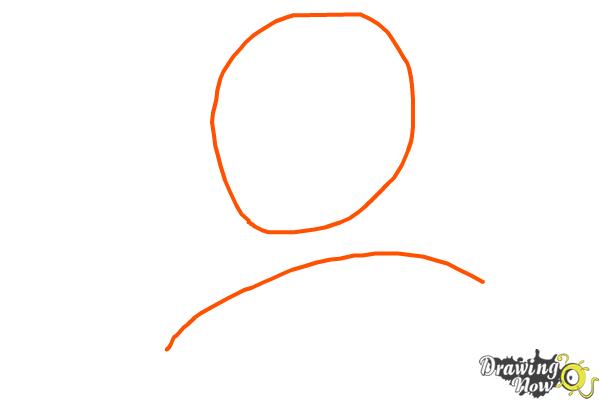 How to Draw Goku - Dragonball Z - Step 1 How to Draw Goku - Dragonball Z - Step 1