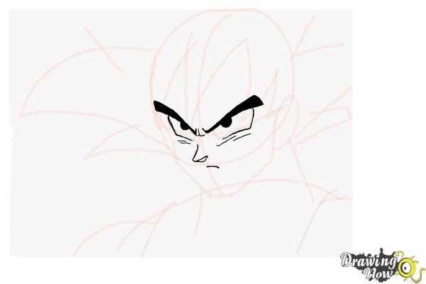 How to Draw Goku - Dragonball Z - Step 7 How to Draw Goku - Dragonball Z - Step 7