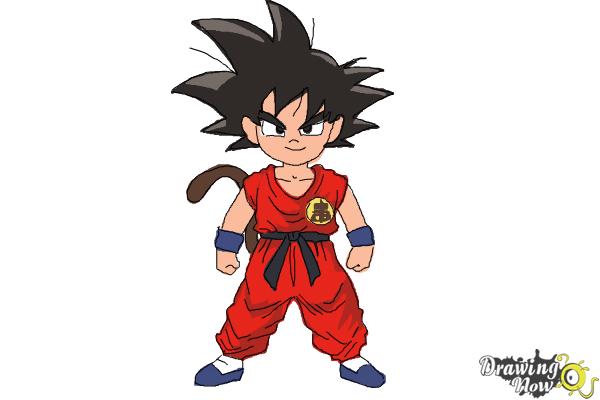 How to Draw Goku Step by Step - Step 11 How to Draw Goku Step by Step - Step 11