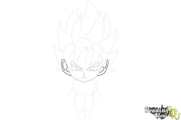 How to Draw Goku (Super Saiyan) - Step 13 How to Draw Goku (Super Saiyan) - Step 13