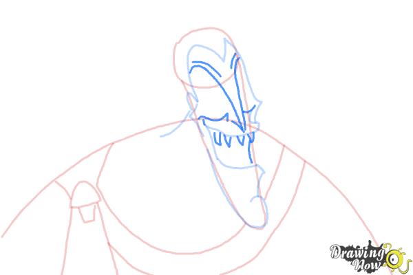 How to Draw Hades, Disney Villain - Step 6 How to Draw Hades, Disney Villain - Step 6
