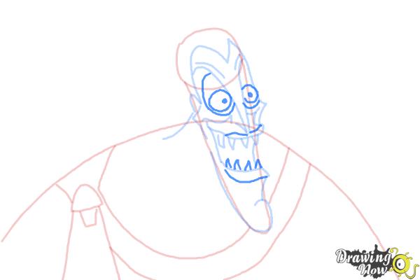 How to Draw Hades, Disney Villain - Step 7 How to Draw Hades, Disney Villain - Step 7
