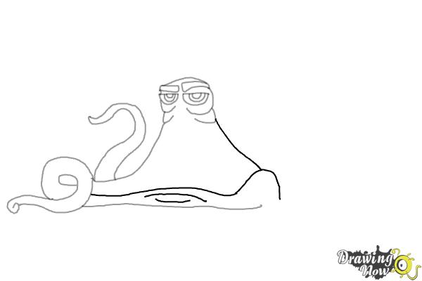 How to Draw Hank from Finding Dory - Step 5 How to Draw Hank from Finding Dory - Step 5