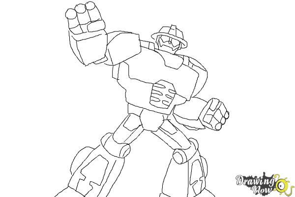 How to Draw Heatwave from Transformers Rescue Bots - Step 10 How to Draw Heatwave from Transformers Rescue Bots - Step 10