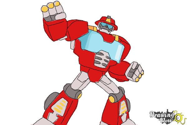 How to Draw Heatwave from Transformers Rescue Bots - Step 11 How to Draw Heatwave from Transformers Rescue Bots - Step 11