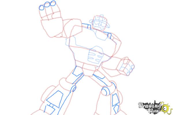 How to Draw Heatwave from Transformers Rescue Bots - Step 9 How to Draw Heatwave from Transformers Rescue Bots - Step 9