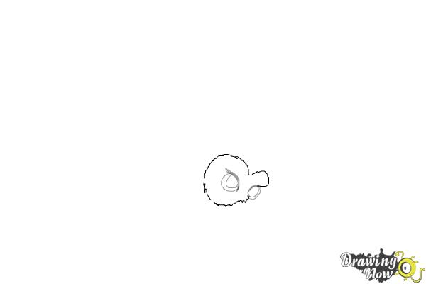 How to Draw Hedwig from Harry Potter - Step 2 How to Draw Hedwig from Harry Potter - Step 2