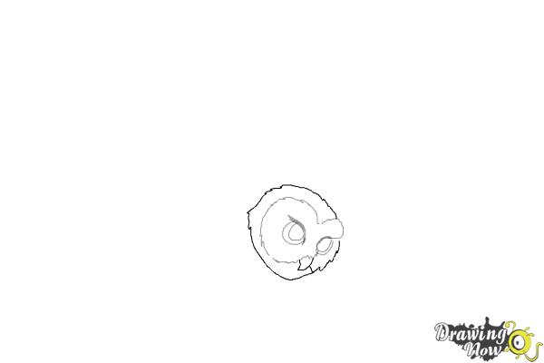 How to Draw Hedwig from Harry Potter - Step 3 How to Draw Hedwig from Harry Potter - Step 3