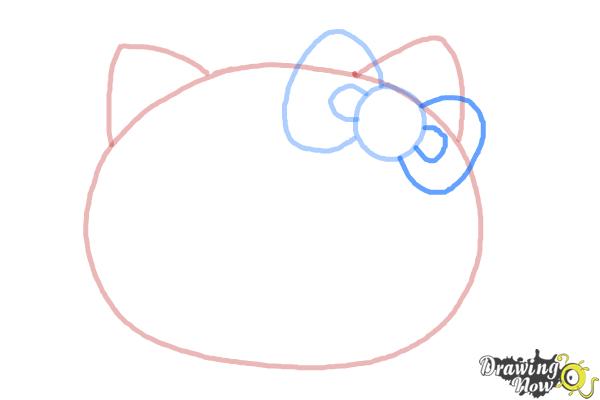 How to Draw Hello Kitty Step by Step - Step 4 How to Draw Hello Kitty Step by Step - Step 4