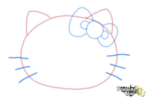 How to Draw Hello Kitty Step by Step - Step 5 How to Draw Hello Kitty Step by Step - Step 5