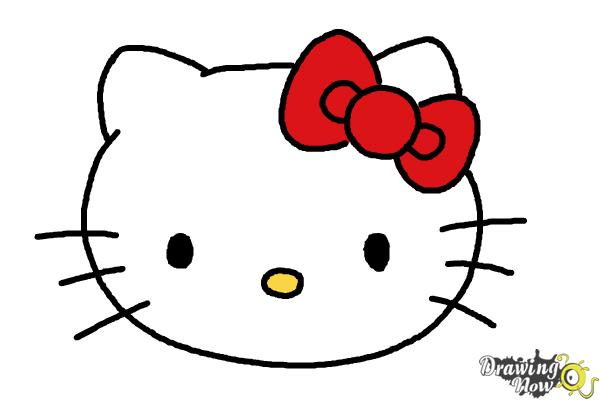 How to Draw Hello Kitty Step by Step - Step 9 How to Draw Hello Kitty Step by Step - Step 9