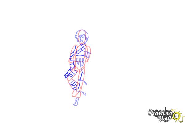 How to Draw Hiccup and Toothless from How to Train Your Dragon 2 - Step 6 How to Draw Hiccup and Toothless from How to Train Your Dragon 2 - Step 6