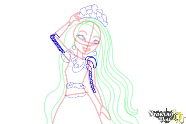 How to Draw Holly O'Hair from Ever After High - Step 12 How to Draw Holly O'Hair from Ever After High - Step 12