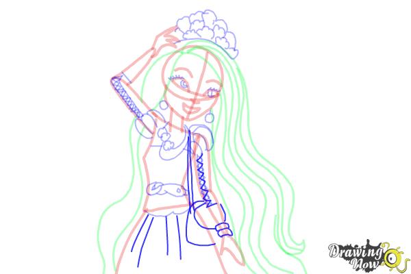 How to Draw Holly O'Hair from Ever After High - Step 13 How to Draw Holly O'Hair from Ever After High - Step 13