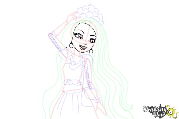 How to Draw Holly O'Hair from Ever After High - Step 14 How to Draw Holly O'Hair from Ever After High - Step 14