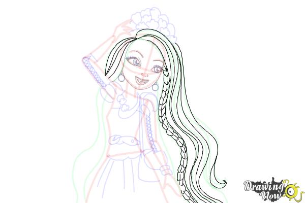 How to Draw Holly O'Hair from Ever After High - Step 15 How to Draw Holly O'Hair from Ever After High - Step 15